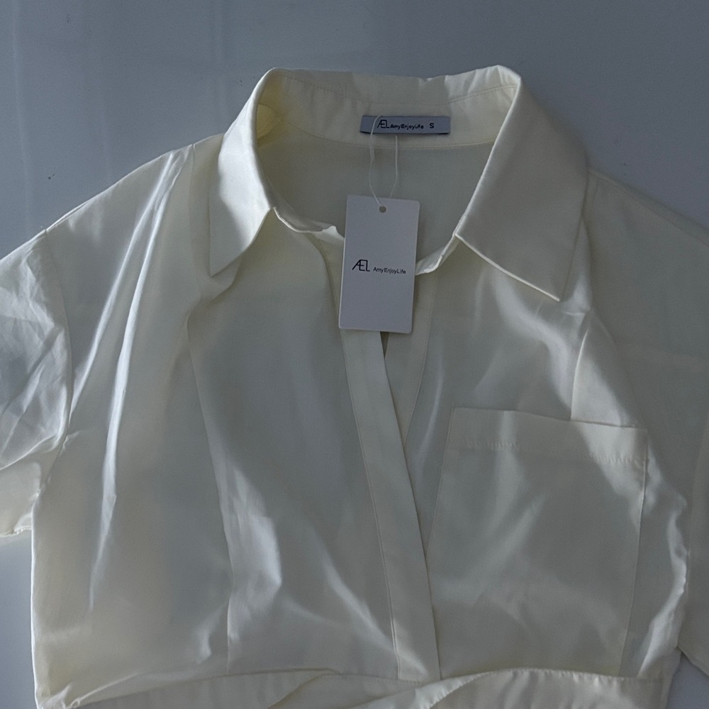 Sandro Ivory Button Down Shirt